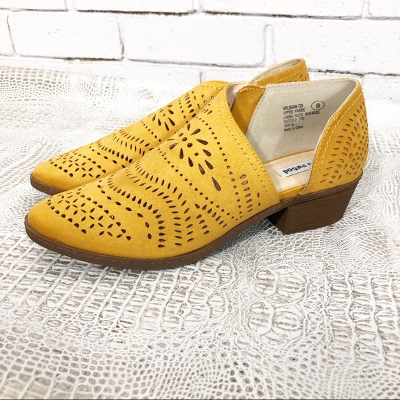 Modcloth Shoes - Engineering Ensembles d'Orsay Bootie in Mustard